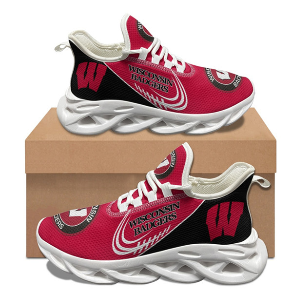 Women's Wisconsin Badgers Flex Control Sneakers 002